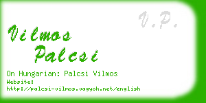 vilmos palcsi business card